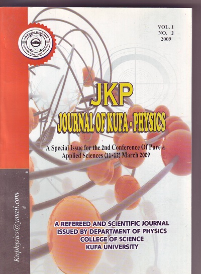 					View Vol. 1 No. 2 (2009): Journal of Kufa - Physics
				